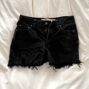 Vintage Black Denim Shorts